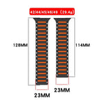 Colorful Spirit Piano Soft Magnetic Two-tone Watch Bracelet, For Apple Watch 46mm / 49mm / 45mm / 44mm