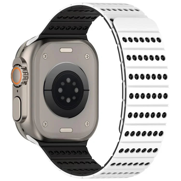 Magnetisches Armband in Wabenform, passend für Apple Watch 42 mm / 41 mm / 40 mm / 38 mm und 46 mm / 49 mm / 45 mm / 44 mm
