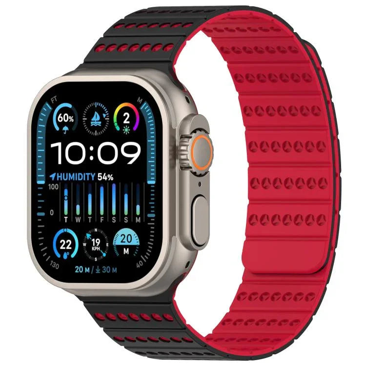 Magnetisches Armband in Wabenform, passend für Apple Watch 42 mm / 41 mm / 40 mm / 38 mm und 46 mm / 49 mm / 45 mm / 44 mm