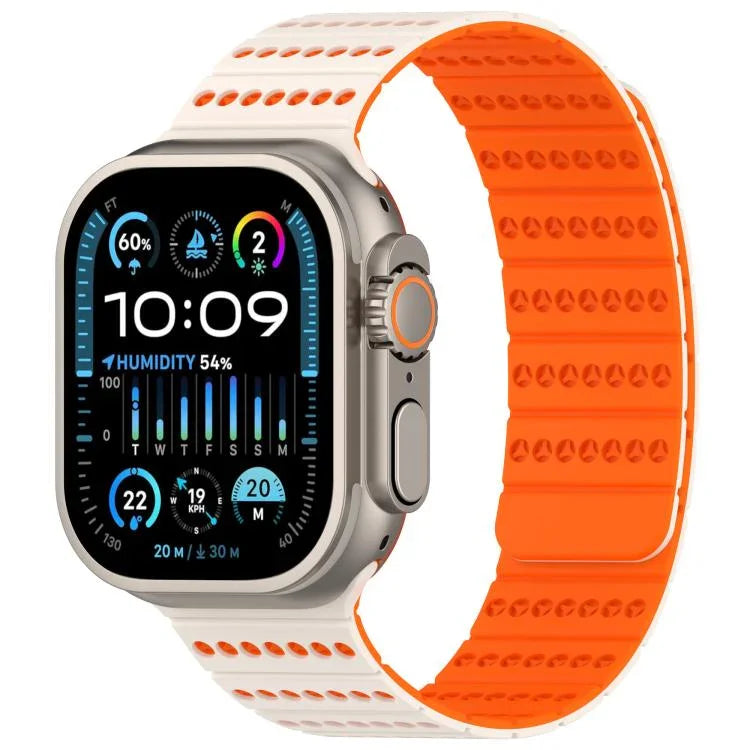Magnetisches Armband in Wabenform, passend für Apple Watch 42 mm / 41 mm / 40 mm / 38 mm und 46 mm / 49 mm / 45 mm / 44 mm