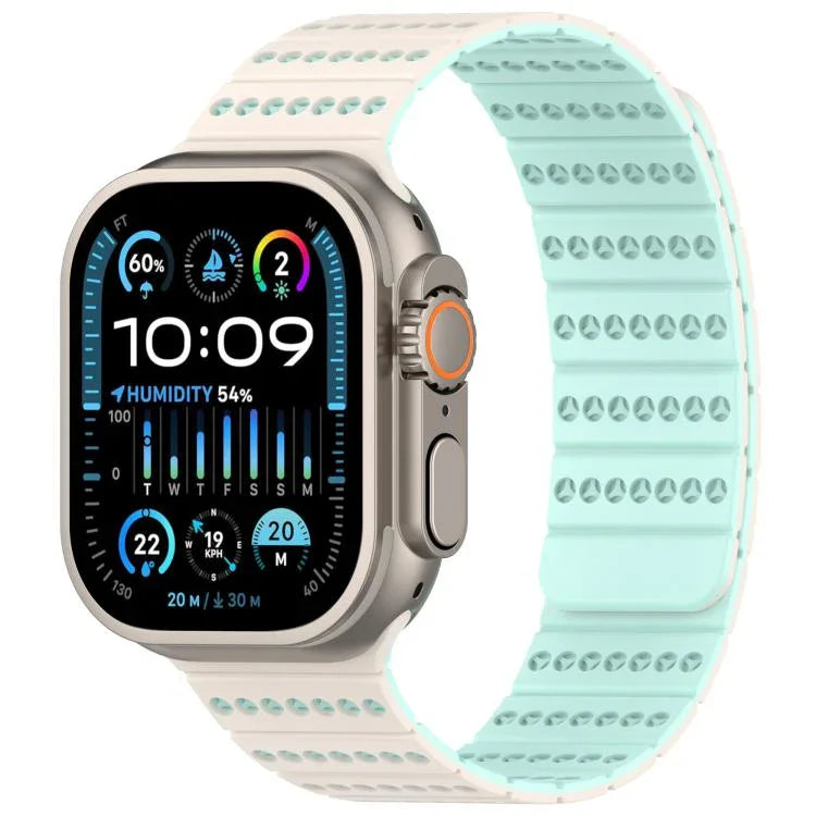 Magnetisches Armband in Wabenform, passend für Apple Watch 42 mm / 41 mm / 40 mm / 38 mm und 46 mm / 49 mm / 45 mm / 44 mm