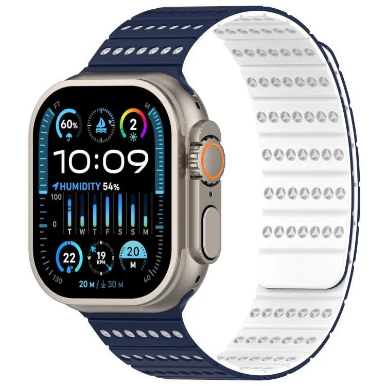 Magnetisches Armband in Wabenform, passend für Apple Watch 42 mm / 41 mm / 40 mm / 38 mm und 46 mm / 49 mm / 45 mm / 44 mm