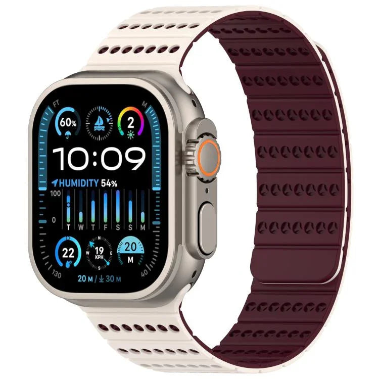 Magnetisches Armband in Wabenform, passend für Apple Watch 42 mm / 41 mm / 40 mm / 38 mm und 46 mm / 49 mm / 45 mm / 44 mm