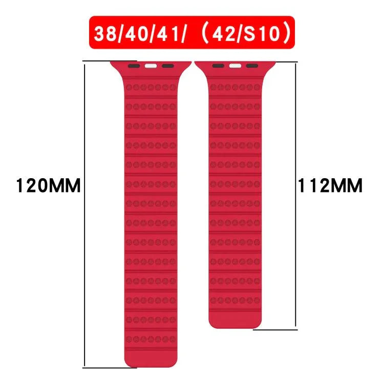 Magnetisches Armband in Wabenform, passend für Apple Watch 42 mm / 41 mm / 40 mm / 38 mm und 46 mm / 49 mm / 45 mm / 44 mm