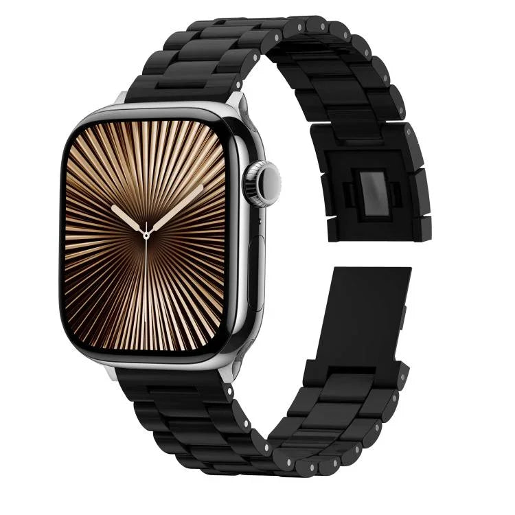 Candy Drei-Perlen-Armband mit Magnetverschluss aus Polycarbonat, passend für Apple Watch 46 mm / 49 mm / 45 mm / 44 mm und 42 mm / 41 mm / 40 mm / 38 mm