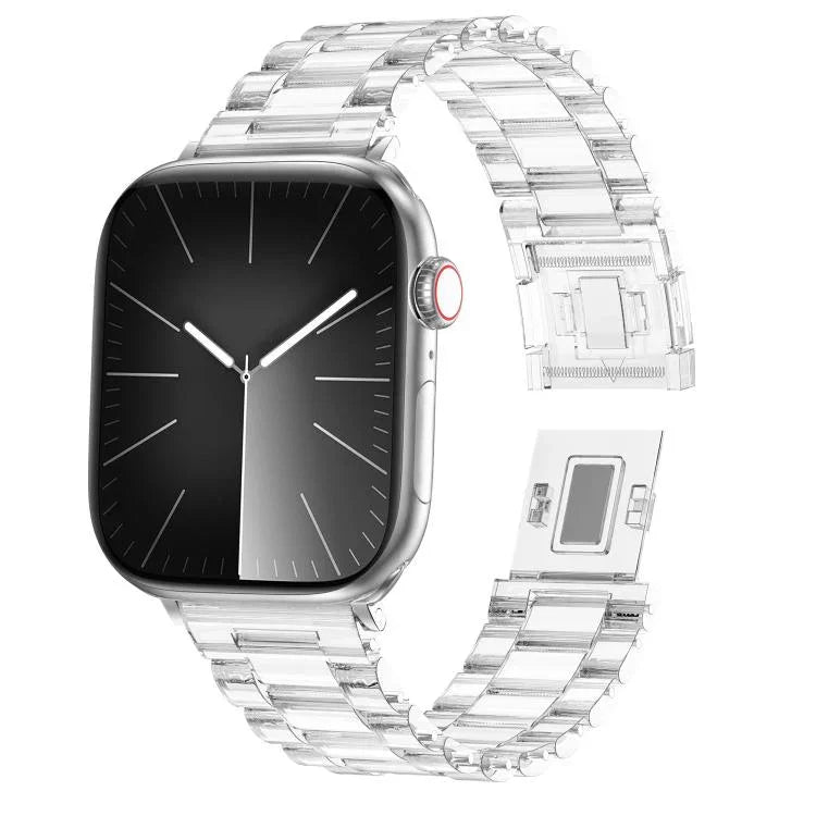 Candy Drei-Perlen-Armband mit Magnetverschluss aus Polycarbonat, passend für Apple Watch 46 mm / 49 mm / 45 mm / 44 mm und 42 mm / 41 mm / 40 mm / 38 mm