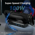 WAVLINK UHP3426 Gigabit RJ45 100W PD Hub-Adapter 6-in-1-Dockingstation für Steam Deck