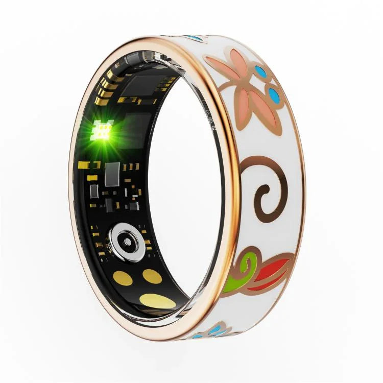 R18 SIZE 8 Smart Ring, Support Heart Rate / Blood Oxygen / Sleep / Care For Faimilies
