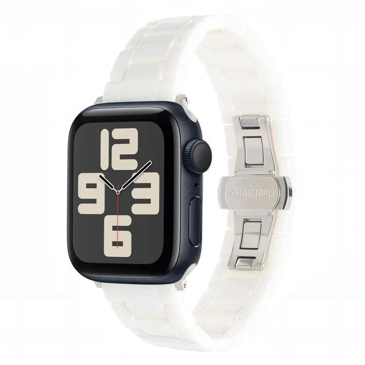 Keramikarmband mit Tankkornmuster, passend für Apple Watch 46 mm / 49 mm / 45 mm / 44 mm, für Apple Watch 42 mm / 41 mm / 40 mm / 38 mm