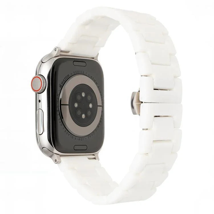 Keramikarmband mit Tankkornmuster, passend für Apple Watch 46 mm / 49 mm / 45 mm / 44 mm, für Apple Watch 42 mm / 41 mm / 40 mm / 38 mm