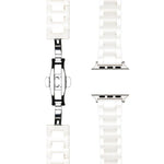 Keramikarmband mit Tankkornmuster, passend für Apple Watch 46 mm / 49 mm / 45 mm / 44 mm, für Apple Watch 42 mm / 41 mm / 40 mm / 38 mm