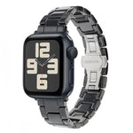 Keramikarmband mit Tankkornmuster, passend für Apple Watch 46 mm / 49 mm / 45 mm / 44 mm, für Apple Watch 42 mm / 41 mm / 40 mm / 38 mm