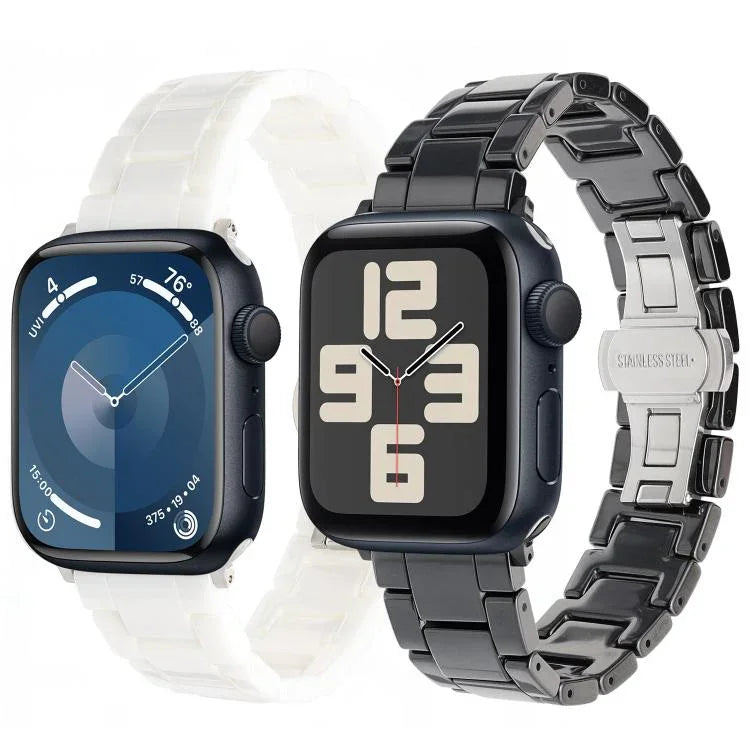 Keramikarmband mit Tankkornmuster, passend für Apple Watch 46 mm / 49 mm / 45 mm / 44 mm, für Apple Watch 42 mm / 41 mm / 40 mm / 38 mm
