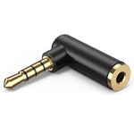 JUNSUNMAY 90 Grad rechtwinkliger 3,5 mm TRRS Stecker auf Buchse Audio Adapter Anschluss