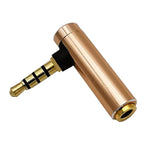 JUNSUNMAY 90 Grad rechtwinkliger 3,5 mm TRRS Stecker auf Buchse Audio Adapter Anschluss