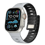 Norman Magnetisches Silikon-Uhrenarmband, für Apple Watch 46 mm / 49 mm / 45 mm / 44 mm, für Apple Watch 42 mm / 41 mm / 40 mm / 38 mm