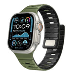 Norman Magnetisches Silikon-Uhrenarmband, für Apple Watch 46 mm / 49 mm / 45 mm / 44 mm, für Apple Watch 42 mm / 41 mm / 40 mm / 38 mm