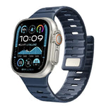 Norman Magnetisches Silikon-Uhrenarmband, für Apple Watch 46 mm / 49 mm / 45 mm / 44 mm, für Apple Watch 42 mm / 41 mm / 40 mm / 38 mm