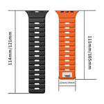 Norman Magnetisches Silikon-Uhrenarmband, für Apple Watch 46 mm / 49 mm / 45 mm / 44 mm, für Apple Watch 42 mm / 41 mm / 40 mm / 38 mm