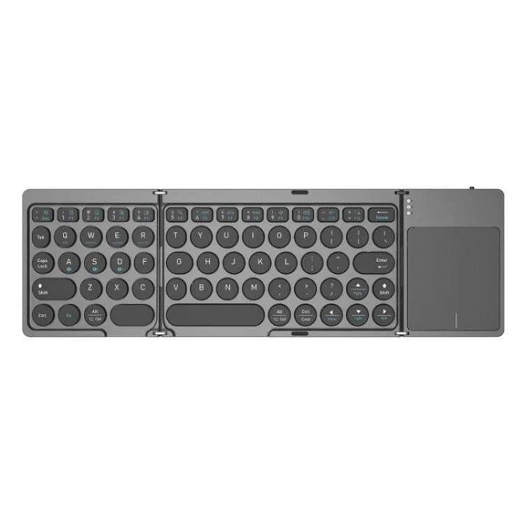 KF86 MAX Faltbare kabellose Bluetooth-kompatible Tastatur mit Touchpad, mit Touchpad