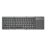 KF86 MAX Faltbare kabellose Bluetooth-kompatible Tastatur mit Touchpad, mit Touchpad