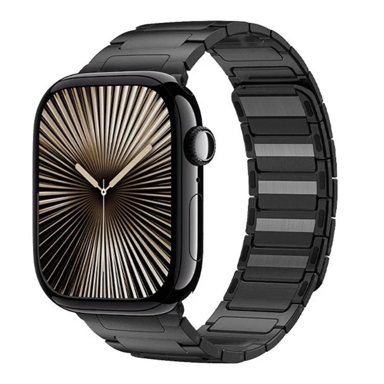 Magnetisches Edelstahlarmband mit I-Beam-Verschluss, passend für Apple Watch 46 mm / 49 mm / 45 mm / 44 mm und 42 mm / 41 mm / 40 mm / 38 mm