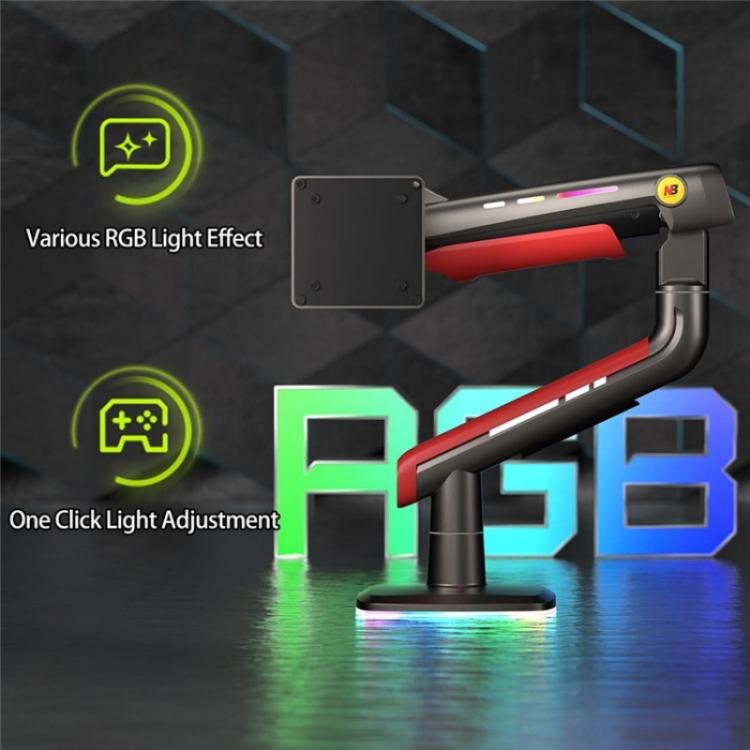NORTH BAYOU L50 32-60 Zoll Gaming-Bildschirm RGB-Licht Gebogen Ultrawide Flacher Monitorständer