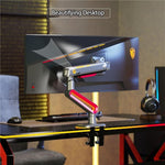 NORTH BAYOU L60 RGB Light Desk Mount Halterung 32-60 Zoll Gaming Monitor Arm Stand, L60