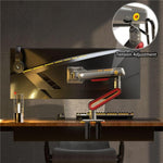 NORTH BAYOU L60 RGB Light Desk Mount Halterung 32-60 Zoll Gaming Monitor Arm Stand, L60