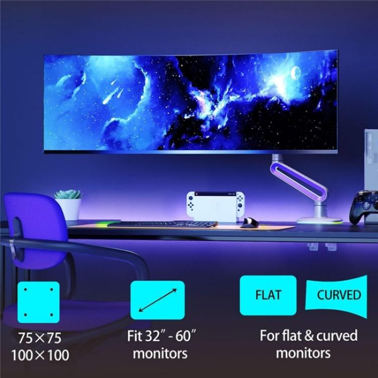 NORTH BAYOU G70 Höhenverstellbarer Desktop-Halterung Mechanische Feder Gaming Monitor Ständer, G70
