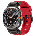 Explorer Metal Head Fluororubber Watch Band, For Samsung Galaxy Watch Ultra 47mm / Ultra 2025