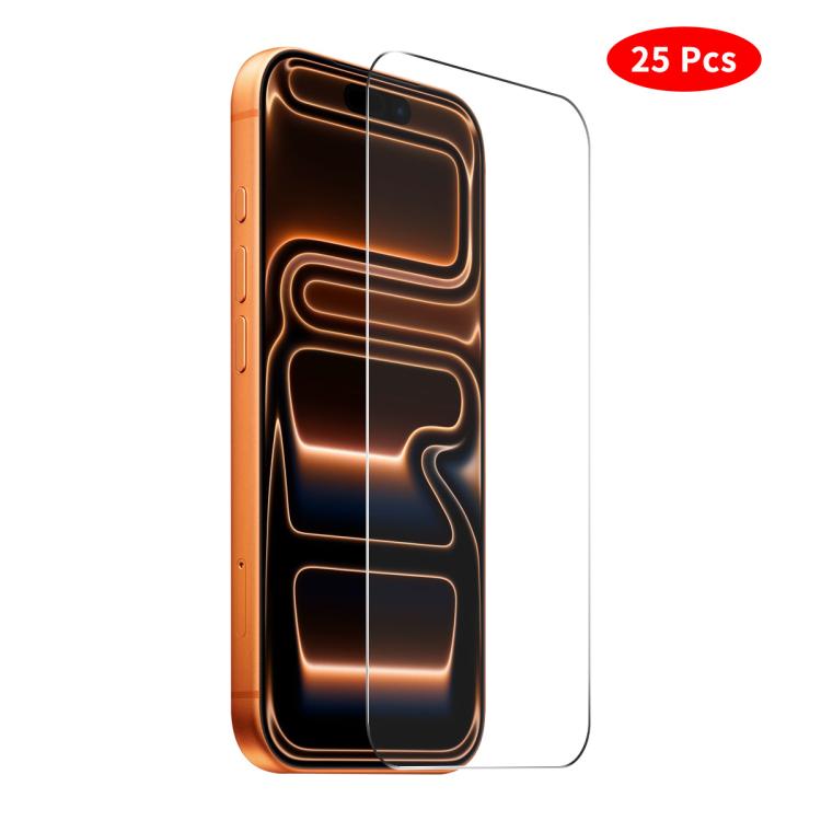 JUNSUNMAY 25 Stück verdickter Kleber, gehärteter Glasfilm ohne weißen Rand, für iPhone 17 Pro Max, für iPhone 17 Pro, für iPhone 17, für iPhone Air, für iPhone 16 Pro Max, für iPhone 16 Pro, für iPhone 16 Plus, für iPhone 16, für iPhone 15 Pro Max...