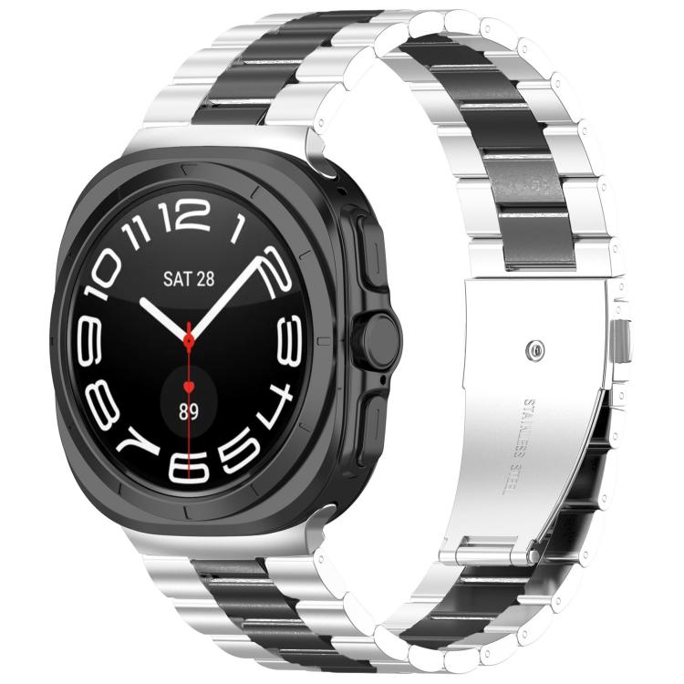 Three Beads Stainless Steel Watch Band with Removal Tool, For Samsung Galaxy Watch8 / Watch8 Classic