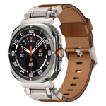 Explorer Edelstahl-Lederarmband für Samsung Galaxy Watch Ultra 47 mm / Ultra 2025