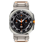 Explorer Edelstahl-Lederarmband für Samsung Galaxy Watch Ultra 47 mm / Ultra 2025