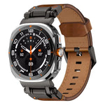 Explorer Edelstahl-Lederarmband für Samsung Galaxy Watch Ultra 47 mm / Ultra 2025
