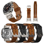 Explorer Edelstahl-Lederarmband für Samsung Galaxy Watch Ultra 47 mm / Ultra 2025