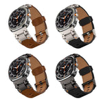 Explorer Edelstahl-Lederarmband für Samsung Galaxy Watch Ultra 47 mm / Ultra 2025