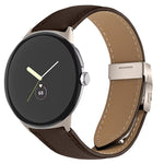 Lychee Texture Starlight Turtle Back Buckle Leather Watch Band, For Google Pixel Watch 4 / 3 / 2 / 1 41mm