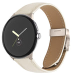 Lychee Texture Starlight Turtle Back Buckle Leather Watch Band, For Google Pixel Watch 4 / 3 / 2 / 1 41mm