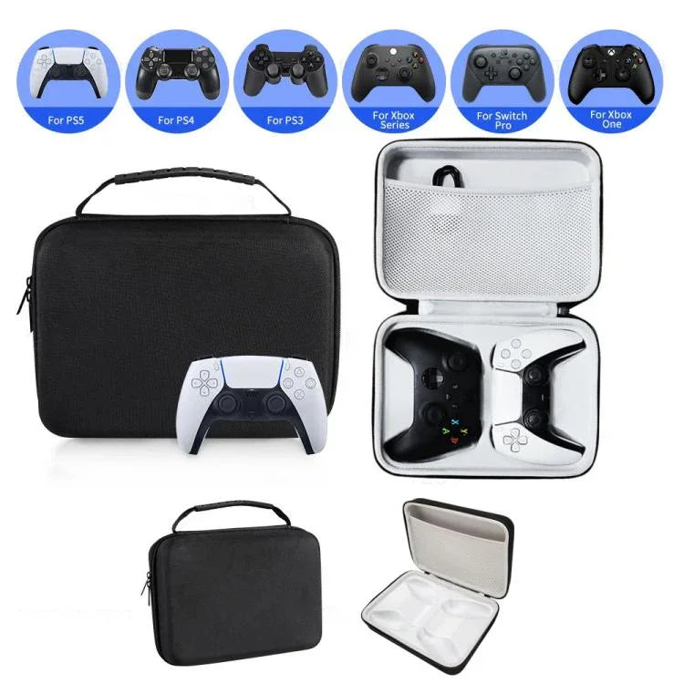 Tragbare, stoßfeste Hartschalen-Reisetasche für zwei Gamecontroller