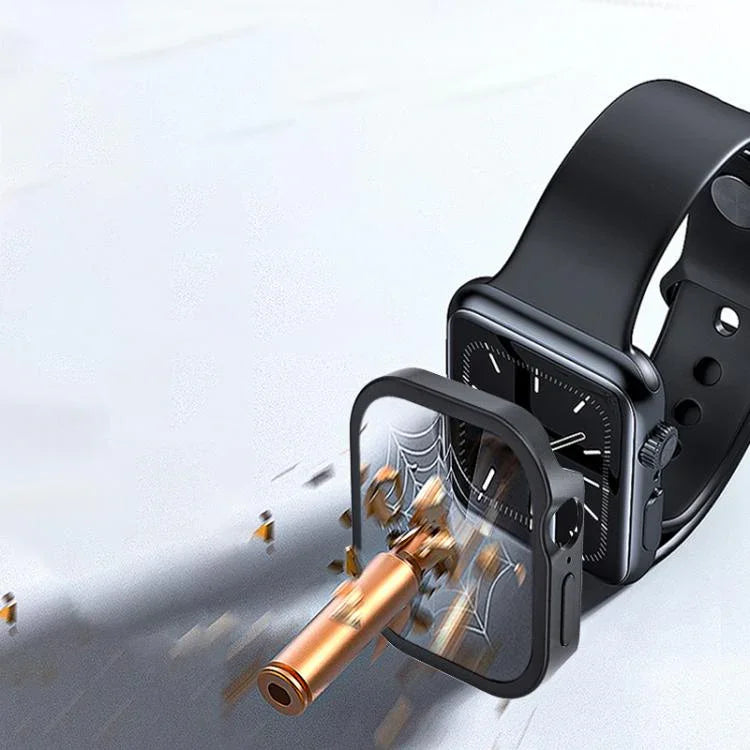Uhrengehäuse aus gehärtetem Aluminium mit integrierter Schutzfolie, für Apple Watch Series 11 / 10 46 mm