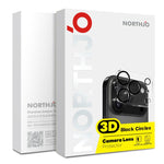 2 St. NORTHJO Kameraobjektivschutz 3D Night Shot Displayschutzfolie aus gehärtetem Glas, Für iPhone 17 Pro Max, Für iPhone 17 Pro, Für iPhone 17, Für iPhone Air