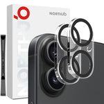 2 St. NORTHJO Kameraobjektivschutz 3D Night Shot Displayschutzfolie aus gehärtetem Glas, Für iPhone 17 Pro Max, Für iPhone 17 Pro, Für iPhone 17, Für iPhone Air