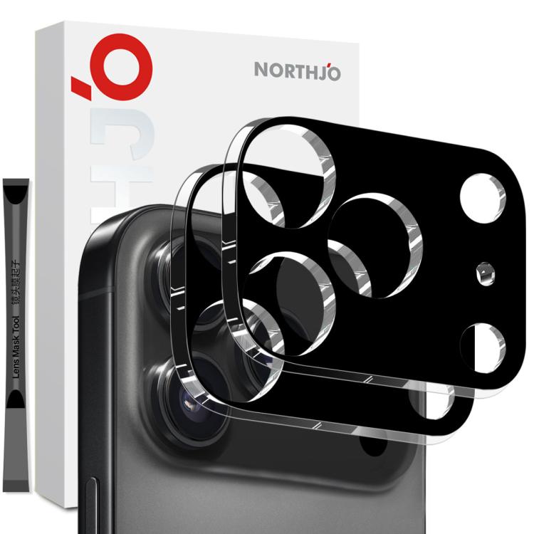 2 Stück NORTHJO Kameraobjektivschutz aus 3D HD gehärtetem Glas, für iPhone 17 Pro Max, für iPhone 17 Pro, für iPhone 17, für iPhone Air
