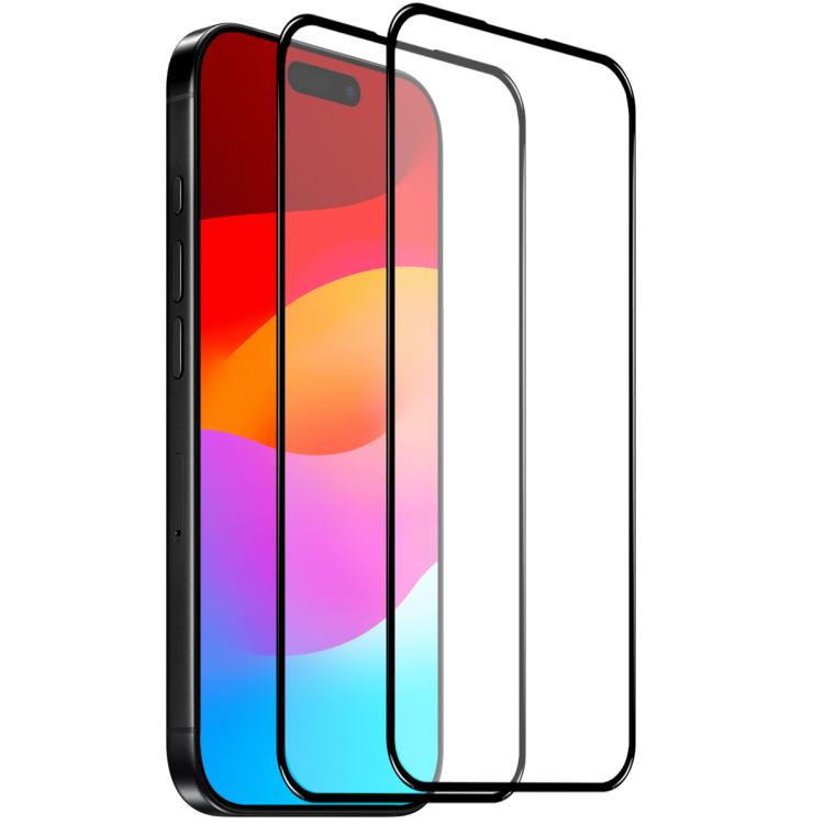 2 Stück NORTHJO A++ 0,3 mm Bildschirmschutzfolie aus gehärtetem Glas mit Seidendruck und vollständiger Klebefläche, für iPhone 17 Pro Max, für iPhone 17 Pro, für iPhone 17, für iPhone Air
