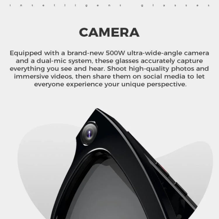 M01 Smart Glasses mit HD-Kamera, Bluetooth-Anrufunterstützung und intelligenter KI-Übersetzung