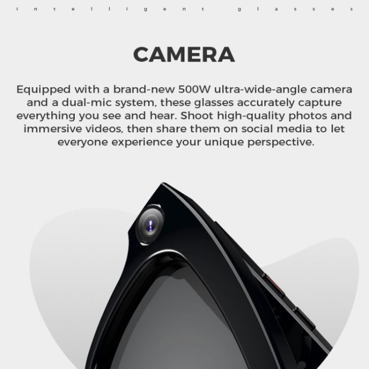 M01 Smart Glasses mit HD-Kamera, Bluetooth-Anrufunterstützung und intelligenter KI-Übersetzung