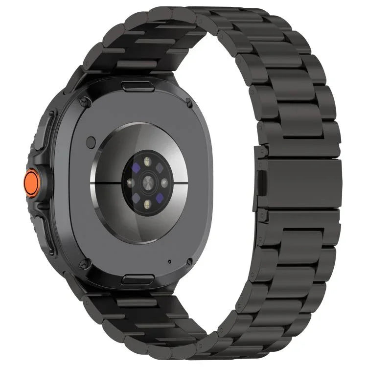 Schlankes Edelstahl-Uhrenarmband mit drei Perlen, für Samsung Galaxy Watch8 / Watch8 Classic