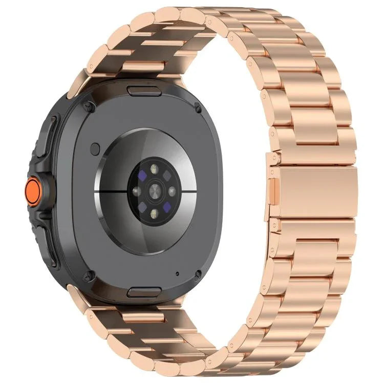 Schlankes Edelstahl-Uhrenarmband mit drei Perlen, für Samsung Galaxy Watch8 / Watch8 Classic